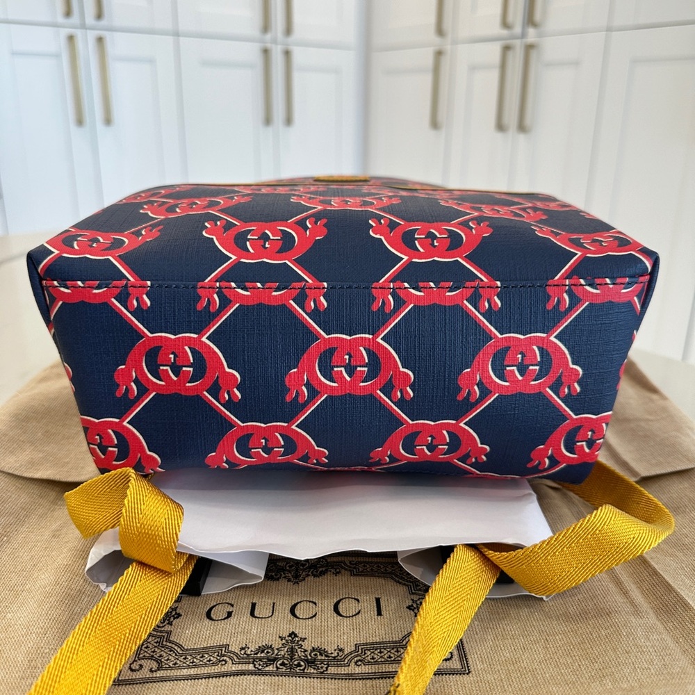 Gucci Interlocking GG Logo Print Backpack - Picture 3 of 9